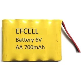 Resim Efcell 6V Aa 700 Mah Şarj Edilebilir Oyuncak Pili 