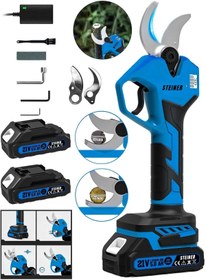 Resim STEİNER M-40 Mm Dijital Kömürsüz Akülü Bağ Dal Ağaç Kesme Makinesi Biçme Budama Makası Şarjlı Makas 