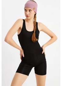 Resim Kadın Pamuklu Kaşkorse, Kaymaz, Terletmez, Ultra Hafif, Spor Saç Bandı Bandana - Tek Ebat / Gül Kurusu Gül Kurusu 