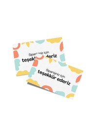 Resim Teşekkür Kartı Tasarım 9 6x9 - 50 Adet 