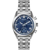 Resim Quantum PWG1209.390 Chronograph Tüm Fonksiyonları Aktif 10 Atm Suya Dauanıklı Çelik Kasa Çelik Kordon Çizilmez Safir Cama Sahip Metalik Renk Erkek Kol Saati 