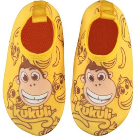 Resim Kukuli Baskılı Tabanlı 21-25 Numara Deniz Ayakkabısı - Hardal - Hardal / 20 