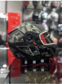 Resim Scoyco 868 Space Çene Açılır Motosiklet Kaskı Siyah 