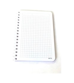 Resim Pastoral Spiralli Plastik Kapak Bloknot 10x14 Cm 80 Yaprak Kareli - 6'lı Paket 