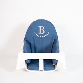 Resim Harf Nakışlı Mama Sandalyesi Minderi Jean 