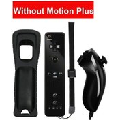 Resim Siyah-nintend Wii 2 İn 1 Kablosuz Uzaktan Gamepad Denetleyicisi Hareket Artı Uzaktan Kumanda Wii Joystick Olmadan 