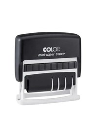 Resim Colop S120/p Tablalı Tarih Kaşe Tr Siyah Kasa Mavi Keçe - 8 x 45 MM 
