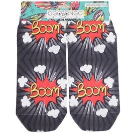 Resim Ogobongo Booom Patik Çorap Erkek Çorap Siyah 