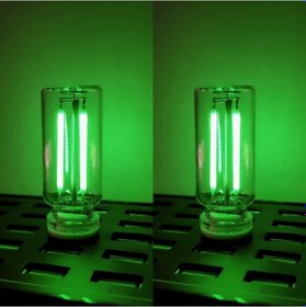 Resim Tongdashop 2 Adet Usb Led Araç İçi Dekoratif Lamba: Yeşil Renkli Cam Şişe Tasarımı 