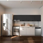 Resim Debre Hazır Mutfak Dolabı 260 Cm-beyaz Laminat Tezgah Dahil-bulaşık Makinesi Yeri Mevcut-mat Beyaz 