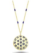 Resim Nazar Boncuklu Enamel Kolye (498185272) 