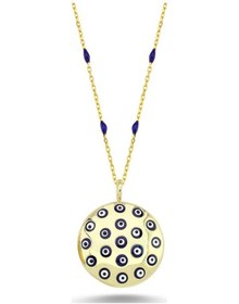 Resim Nazar Boncuklu Enamel Kolye (498185272) 