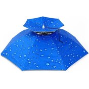 Resim Dashanshop Mavi 36 İnç Katlanır Şapka Şemsiye Golf Kamp Plaj Bahçe Hafif Ayarlanabilir 