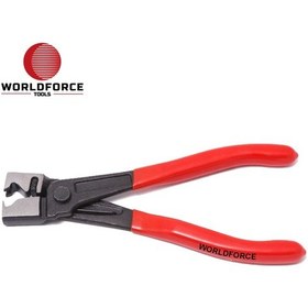 Resim Worldforce Hortum Kelepçe Pensesi Sıçan Diş 180Mm Çelik 