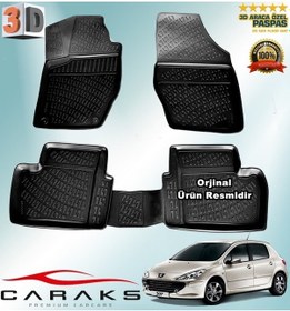 Resim Peugeot 307 3D Paspas Havuzlu Hb 2001 - 2008 Arası Siyah N11.22910 