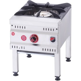 Resim Işıkgaz Silverinox Endüstriyel Korsan Ocak Doğalgazlı 1 Yanışlı Yer Ocağı 