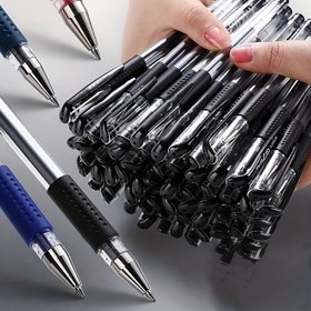 Resim 21 adet Klasik Jel Kalemler, Orta Nokta, Siyah/Mavi/Kırmızı Mürekkep, Dayanıklı Plastik Vücut, Okul ve Ofis Malzemeleri için İdeal 