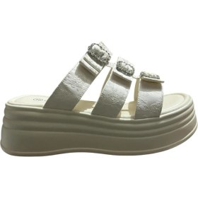 Resim Orijinal Guja 409-1 Fiyonklu Ortopedik Dolgu Topuk Şık Bayan Terlik 