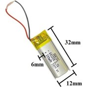 Resim Sertec 601230 3.7V 200 mAh Şarj Edilebilir Lityum Polimer Pil 