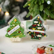 Resim 18/30 adet Noel Ağacı Kek Ambalaj Kutuları, Noel Zencefil Adam Pişirme Tatlı Kurabiye Şeker Hediye Kutusu Dekorasyonu, Noel Dekorasyonu ve Hediye Verme için Uygun 