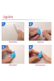 Resim Neler Geldi Neler 10 Adet Karışık Renk Başparmak Kablo Tutucu Silikon Ev Organizatör Diş Fırçası Kulaklık Kablo Tutucu 