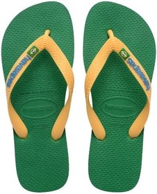 Resim Havaianas Brasil Logo Unisex Terlik Yellow Green, 4110850 