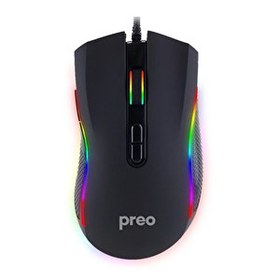 Resim Preo MG16 Rgb Led 7 Makro Atama 6400 DPI Kablolu Gaming Mouse 