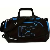 Resim Maxaccess Büyük Kapasiteli Spor El Çantası, Siyah Mavi Fitness Seyahat Sırt Çantası Siyah Mavi Kombinasyon 