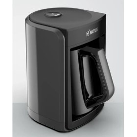 Resim Altus Al 4763 G Türk Kahve Makinesi 4 Fincan Kapasiteyle Şık Siyah Tasarım 