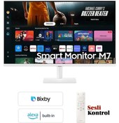Resim Samsung Smart-akıllı Tv Monitör Kablosuz Wi-fi, Bluetooth 4k Uhd (3840X2160) Hdr10 32inç 80 Ekran Siyah 