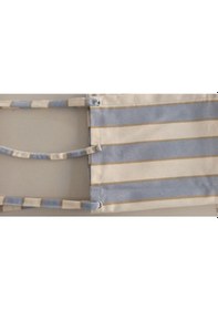 Resim Ceylan Home Balkon Perdesi Kuş Gözü Ölçü Seçenekli Gri Krem Çizgili Gri 