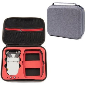Resim Maiyame Djı Mini 2 İçin Siyah Dış Kabuk Kırmızı İç Dolgu Taşınabilir Çantası - Su Geçirmez, Basınç Dayanıklı, Kumanda, 3 Pil Ve Aksesuarları Saklar 