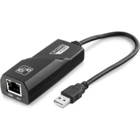 Resim AyrStore USB 2.0 Ethernet Adaptör 10/100 Mbps - Siyah HDX5274 