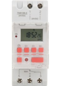 Resim Tenfowee Programlanabilir 24v Dc 30a Zaman Rölesi - Lcd Ekranlı, Haftalık 16 Açma/kapama Programı, Sayım Aşağı Fonksiyonu, Dın Ray Montajı 
