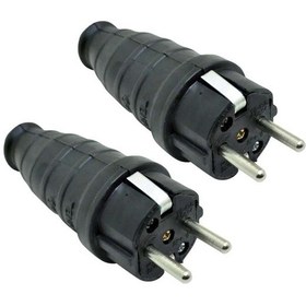 Resim Orel Kauçuk Monofaze 1x16 Erkek Fiş 2 Adet 