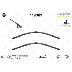 Resim Valeo Sılecek Supurgesı Takımı 700mm / 700mm Mercedes W220 W221 . Cıtroen C6 . Peugeot 407 Swf 401118 