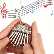 Resim Zarif 8 Tuşlu Mini Kalimba Başparmak Piyano - Müzik Severler İçin Mükemmel Hediye, Doğum Günleri, Noel, Cadılar Bayramı ve Şükran Günü İçin İdeal 