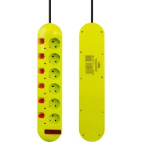 Resim Epilons Vea VE-E60 6'lı 1.5 Metre Ayrı Anahtarlı Grup Priz 