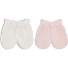 Resim Minycenter Kız Bebek 2 Li Eldiven Set 0-3 Ay Pembe 