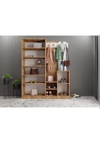 Resim Moon Portmanto Vestiyer Çam Beyaz-160 cm 