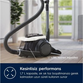 Resim Torbasız Süpürge, 7 Kademeli Filtrasyon, 10 Yıl Electrolux Türkiye Motor Garantisi 