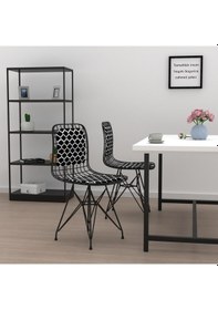 Resim Knsz kafes tel sandalyesi 1 li mazlum syhviona sırtminderli ofis cafe bahçe mutfak 