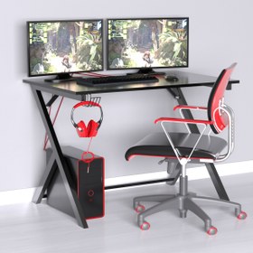 Resim Evdemo Milenyum Profesyonel Oyuncu Masası Siyah 