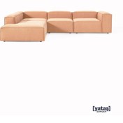 Resim Mobilya Stant Most Mollis Pro 4 Modül Sol Köşe Koltuk Takımı Kiremit Keten Kumaş Yumuşak Sünger(Evinize Teslim) 