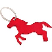 Resim Suntek Alüminyum At Desenli Şişe Açacağı Anahtarlık Çanta Sarkık Kırmızı 