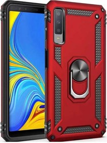 Resim Samsung Galaxy A7 2018 Kilif Metal Yüzüklü Tam Koruma Armor Zirh 406485324 