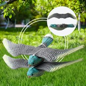 Resim Rustik 3D Uçan Falkon Kartalı Kuş Kovucu Yalancı - Plastik Hayvan Temalı Bahçe Korku Adamı Süsü, Düğün, Duvar Montajı, Elektrik veya Pil Gerektirmez 