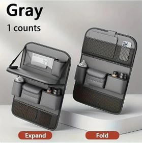 Resim Dashanshop Gri İki Stil Katlanır Araç Koltuğu Düzenleyici Dayanıklı Multifonksiyonel Depolama 