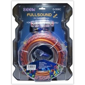 Resim Fully 8Ga 800W Oto Anfi Silikon Kablo Seti 