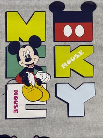 Resim Gönülden Tasarım 24x18 Cm Ütü Ile Yapışan Mickey Mause Aplike Arma Baskı Dikiş Transfer Baskı 